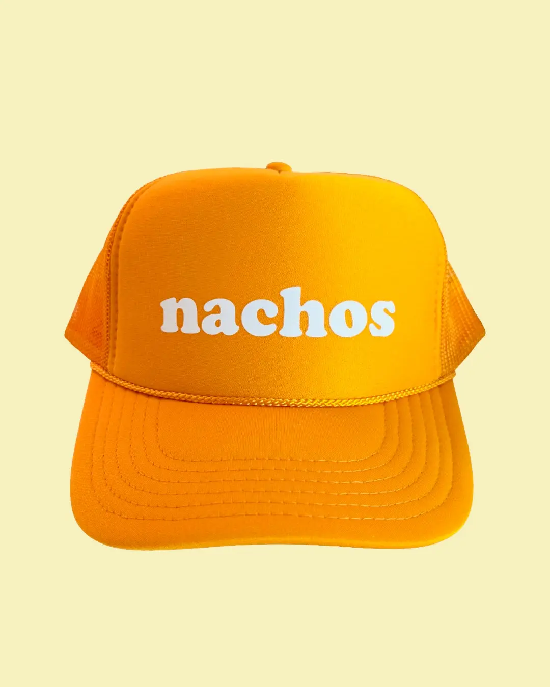 Trucker Hat with 80s 'Nachos' Graphic, Retro Mesh Snapback Cap for Foodies, Unisex Vintage Adjustable, 80S Trucker Mesh Hats, Old School Hats, Adjustable Fit
