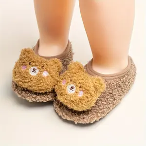 1ps, Blush Bear Soft-soled Floor Shoes and Socks Non-slip Breathable and Comfortable Indoor