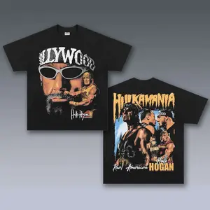 VINTAGE TEE | HULK HOGAN, Prints Vintage T-Shirt, Wrestler Shirt, WWE Shirt, Graphic Tee, Unisex T-Shirt, Gift For Him Top Menswear Underwear Streetwear