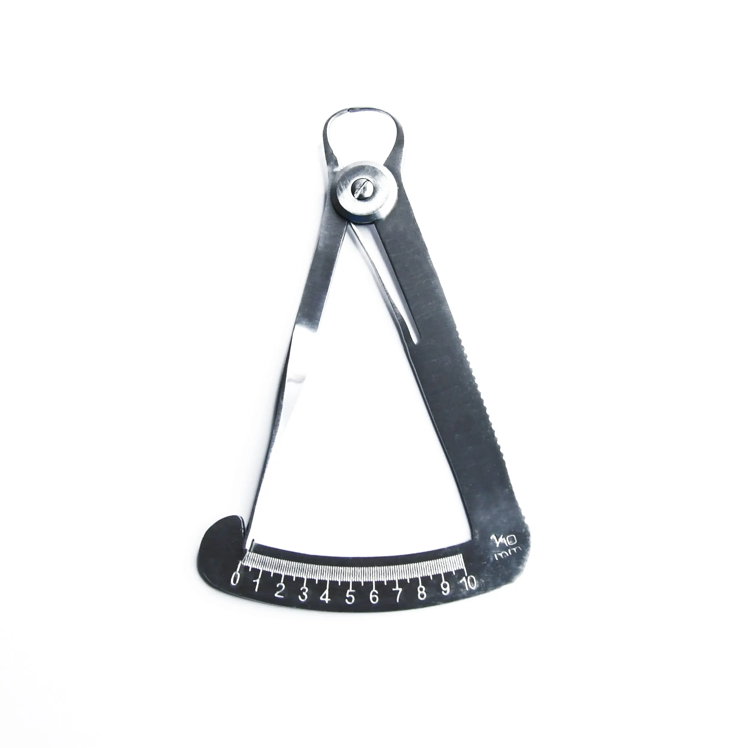 Stainless Steel Caliper 0-10mm Precise Nail Measurement Tool with Clear Markings & Smooth Sliding Mechanism for Professionals and Beginners