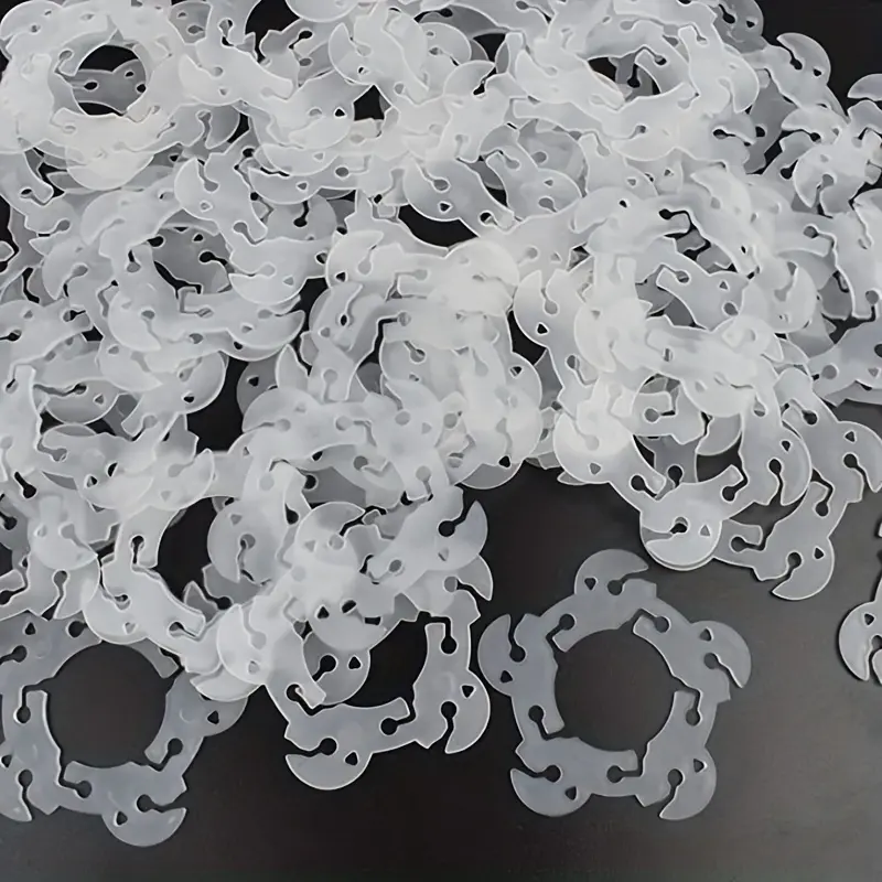 50/100pcs, Balloon Clips Balloon Arch Fixing Buckle, Balloon Connector Clips Fixer Balloon Arch Column Stand Garland Birthday Wedding Shower Supplies
