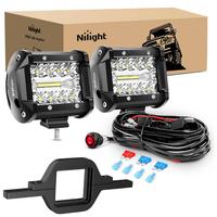 Led Pods + 2.5 inches Tow Hitch+Wiring