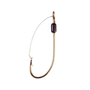 Eagle Claw Weedless Long Plain Shank Hooks