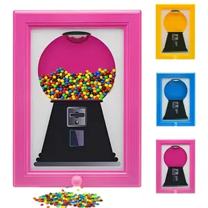 Candy Dispenser Frame, Hanging Candy Machine Art, Wall or Desktop Decor, Perfect for Birthdays and Christmas Gifts, Home Supplies, Hanging Decoration