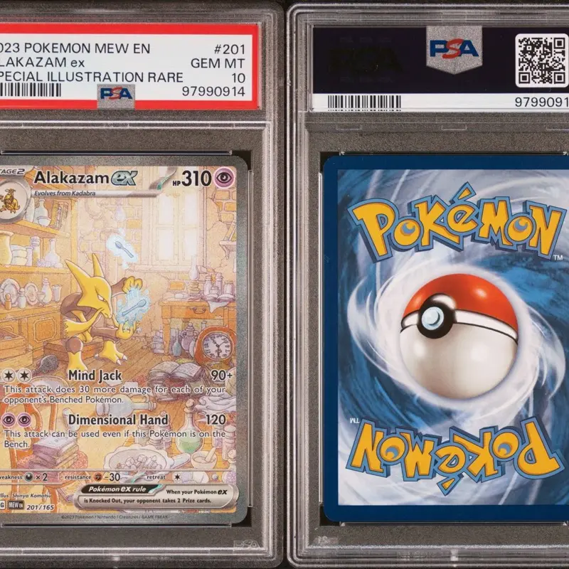 2023 POKEMON MEW EN-151 SPECIAL ILLUSTRATION RARE #201 ALAKAZAM EX PSA 10