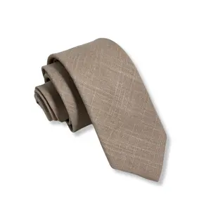 Taupe Necktie  // MATCHES Birdy Grey Taupe, Kennedy Blue Latte, Davids Bridal Biscotti