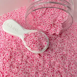 5MM Pink Paw, Animal Polymer Clay Sprinkle (NOT EDIBLE) D34-25