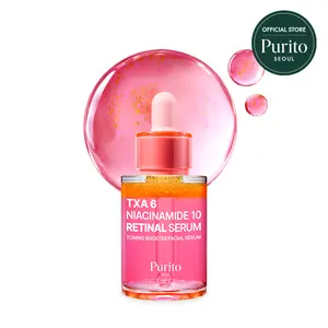 [Purito Official] TXA 6% + Niacinamide 10% + Retinal Facial Serum for Dark Spots Hyperpigmentation Uneven Tone High-Level Tranexamic Acid 6% Korean Skincare