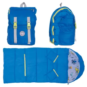Sleep-N-Pack™ – Little Kid Sleeping Bag | Glow-In-The-Dark Collection: Glow Sea Critters
