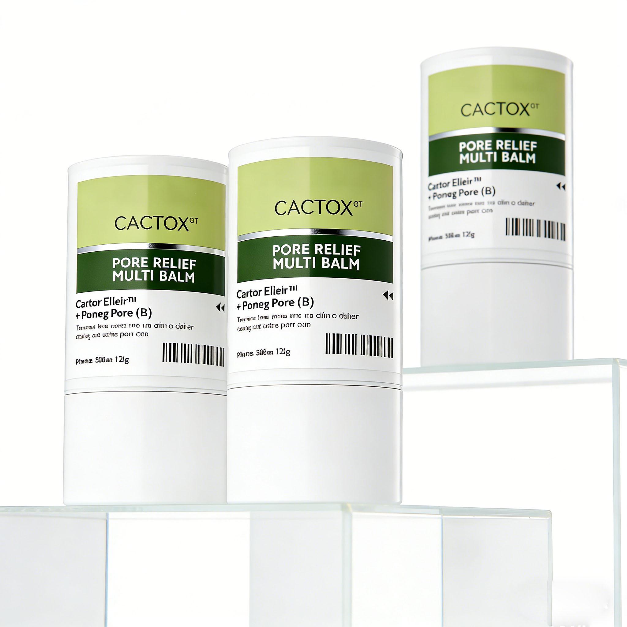 [Dr. Melaxin Authentic] CACTOX Pore-Soothing Multi-Repair Balm — Infused with Cactus Extracts: Cooling & Soothing, Reduces Swelling & Firms Skin — Specially Formulated for Visible Pore Concerns