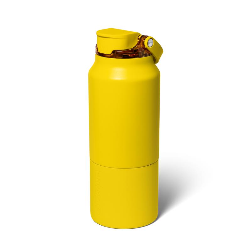 BrüMate Rise 35oz Stainless Steel Water Bottle with Covered SoftSip Straw and Carry Handle | 100% Leakproof Insulated Water Bottle | Sip or Chug Modes | Silicone Sleeve Prevents Scratches and Dents