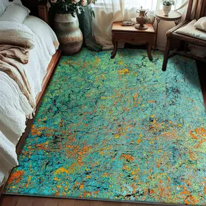 Luxury Vintage Patterned Velvet Carpet, Soft Comfortable Home Decor Rug, Living Room Sofa Mat, Bedroom Bedside Rug, Multi-Scene Use,merry Christmas、let it snow, Decorative Area Rug