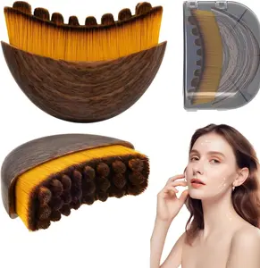 Lymphatic Contour Face Brush - Professional Facial Lymphatic Drainage Tool for Face Sculpting, Contouring & Anti-Puffiness Face Scrubber