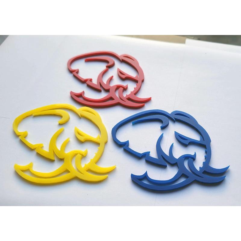 2x Elephant Hellephant SRT Badge Emblem Logo for Dodge Challenger Charger TRX