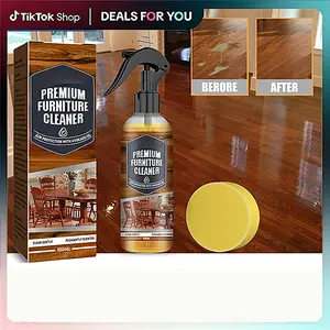 Wood & Marble Floor Cleaner & Polish – Heavy-Duty Stain Remover & High-Gloss Shine, pH-Neutral Safe for Hardwood, Laminate, Tile & Stone, No-Wax, Streak-Free Finish