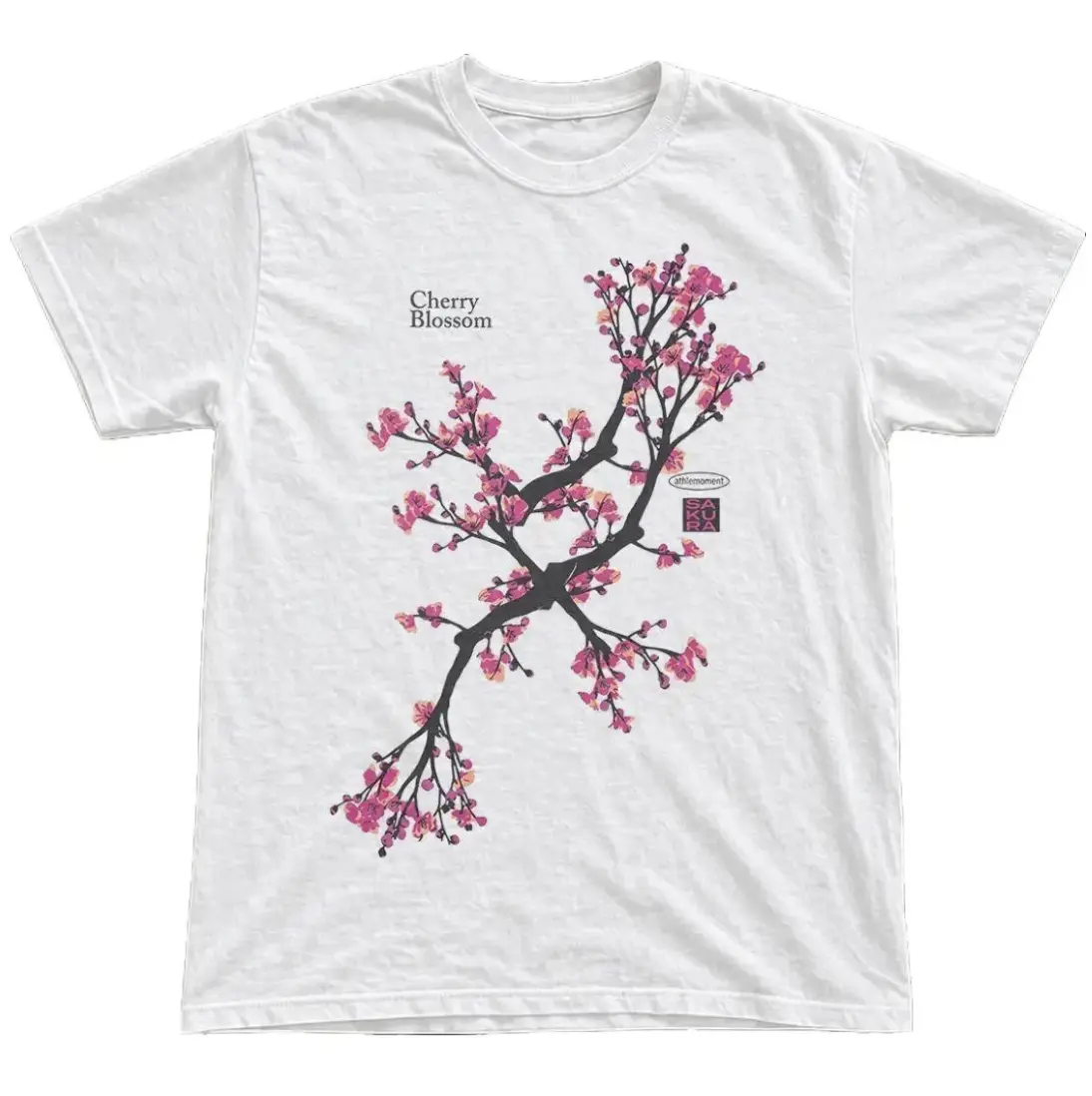 Gildan Men's Women's T-shirt, Cherry Blossom Floral Tee, Natural Tshirt, Flower Lover, Gift Shirt, Menswear Womenswear Top Underwear Streetwear Check Crewneck Fit Printed Minimalist