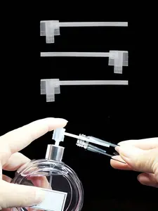 Transparent Plastic Perfume Sample Dispenser, Refill Pump for Travel, Cosmetics Transfer Tool, Ideal for Fragrance and Lotion Bottles