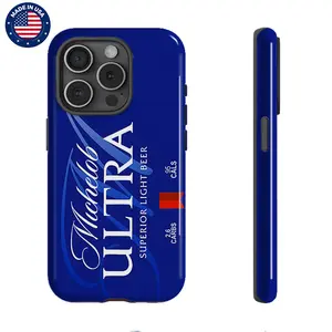 Michelob ULTRA Blue Coquette Aesthetic Design Pattern Casing For iphone 16 15 14 13 12 11 Plus Pro Max Drop-proof PBT Material Durable Trendy Cover Protection Shockproof Protector Vintage unique Fashion Trend Anti-scratch Stylish Smartphone Coverphone Har