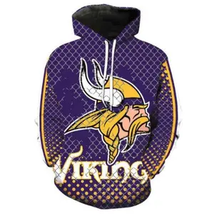 Minnesota Vikings Allover 3D Print Hoodie