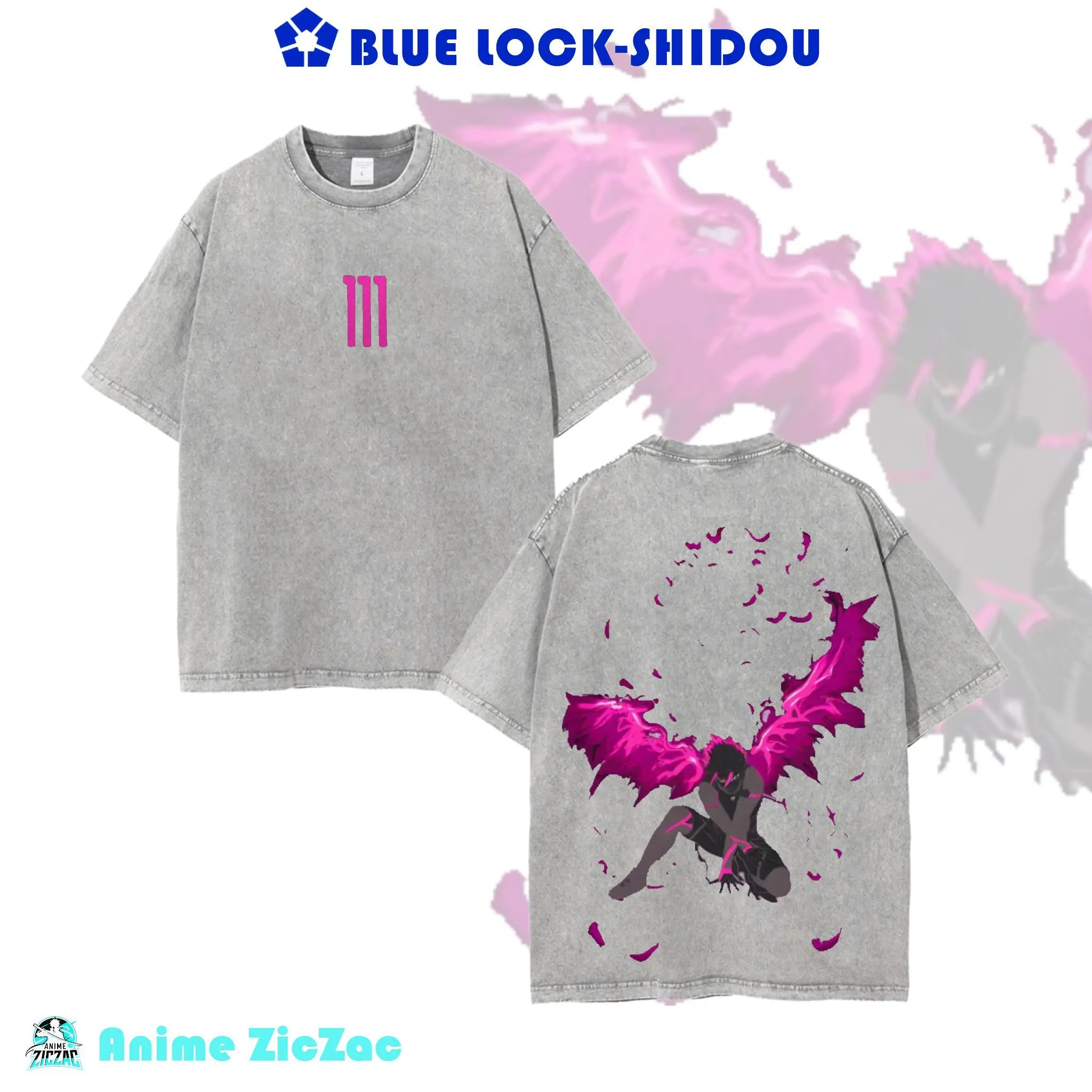 Blue Lock Shirt - BlueLock Shidou Merch, Football Anime And Manga Tee, BlueLock Anime And Football Lover Shirt, Gift Unisex T-Shirt, Gift For Fan Anime Wash Tee, Anime Gymwear & Streetwear.
