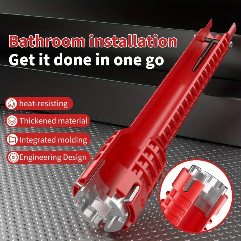 OUDISI Multifunctional Sink Faucet Repair Wrench Set - Wrench for Kitchen, Bathroom Water Pipe Installation, Multifunctional Sink Wrench