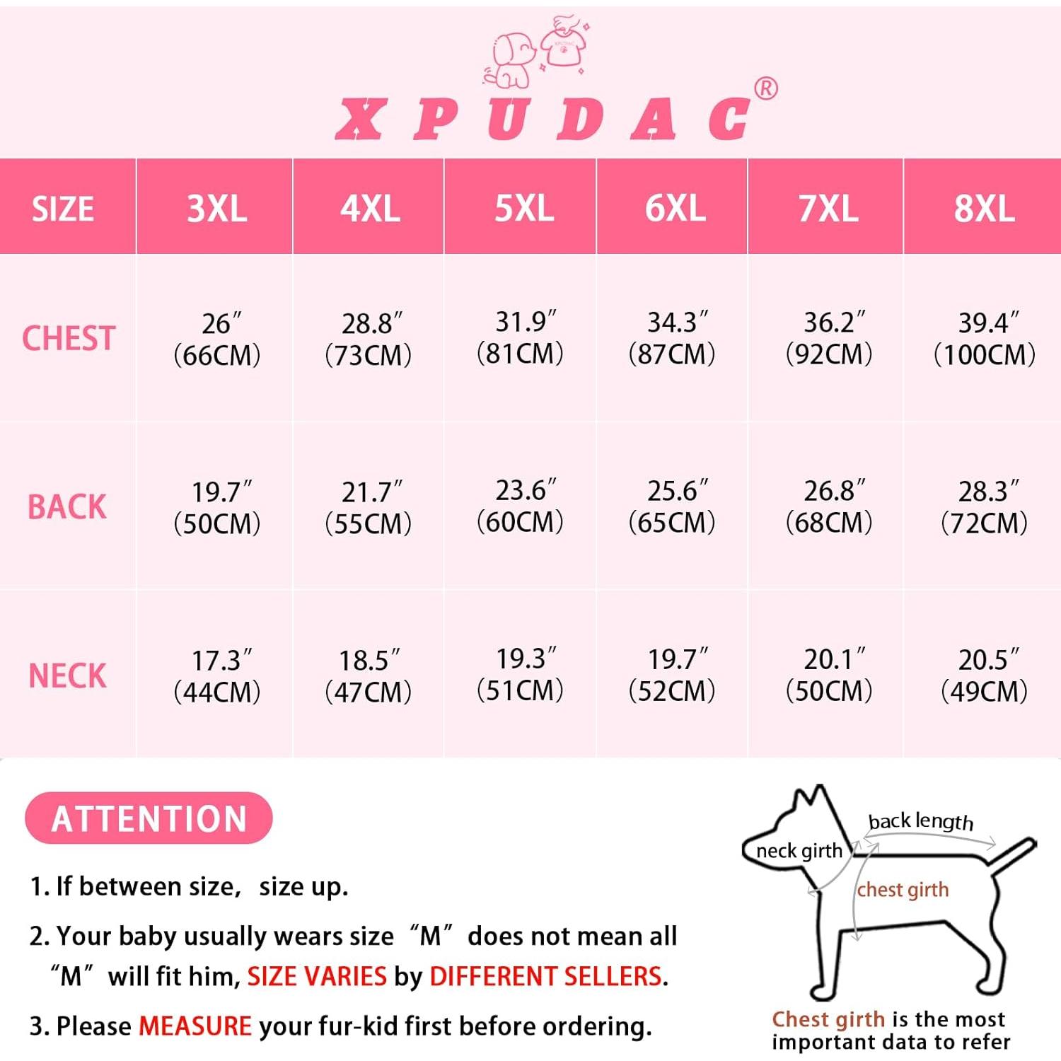 2 Pack Dog Pajamas for Medium Large Sized Dog, 4-Way Stretch Warm Pet Pjs Onesie Lightweight Soft Jammies Pet Clothes Boy Girl Duck Pig Print, 4XL