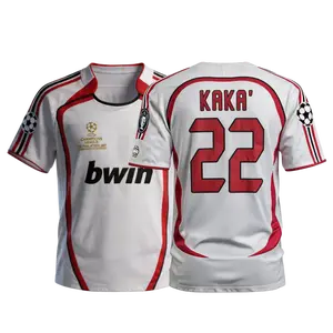 2006 Retro Away White No.22 Kaka Short Sleeved Soccer Jersey Fan Version