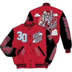Toro Bravo 6s Varsity Jacket - Seeya Skeleton All Over Print Letterman Jackets, gift for man, gift for woman