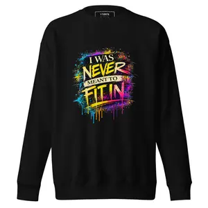 UNDIM Men's Premium Crewneck Sweater - Ribbed Knit Cotton Fleece Tops, Comfortable Everyday Casual Wear