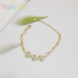2026 New Fashion Original Niche Design Bracelet for Women, High-End Luxury Four-Leaf Clover Wrist Jewelry, Sweet Cute Lucky Charm Style, Exquisite Lightweight Craft, Versatile for Daily Wear, Party, Dating & Holiday Gift for Ladies Girls