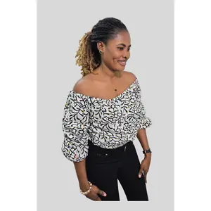 Ola - Ready-to-wear Crop Top Ankara African Cloth - 100% Cotton