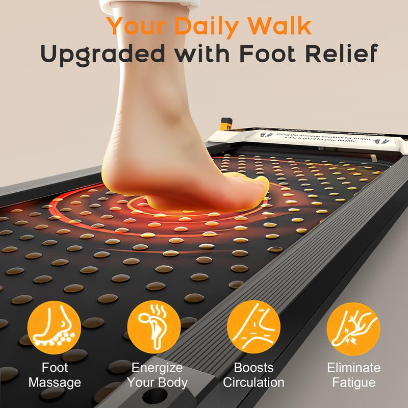 Tousains Walking Pad, Under Desk Treadmill, Walking Treadmill 2 in 1 for Home/Office with Remote Control, Portable Treadmill (Black, 1 Year Warranty) TiktokBlackFriday