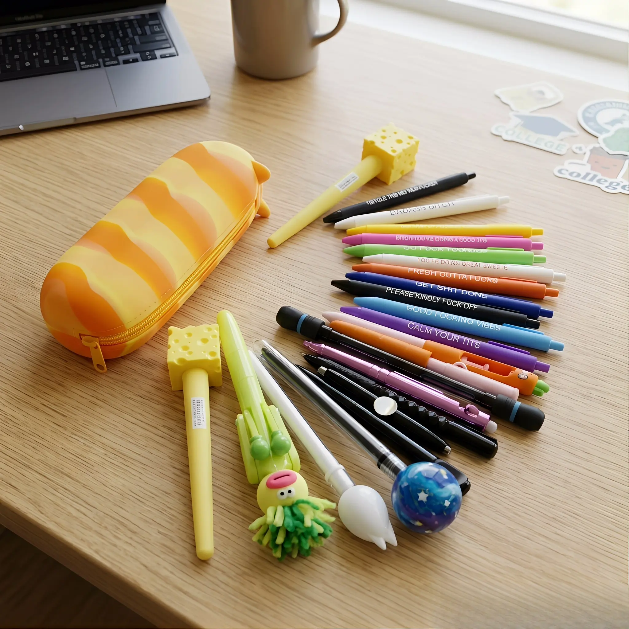 23-in-1 Fidget Pen Set:22 pens+1 gradient decompression pen bag,Fun Creative for Home Office Business,teachers,nurses and artists,magical pen,husband,friend,colleague,wife special gift Stationery Supplies Multicolor Pen