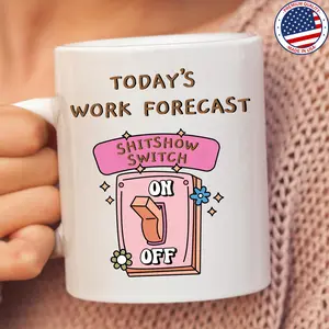 Co-Worker Mug, Snarky Office Humor Coworker Funny Gift, Sassy Mugs For Work, Sarcastic Shitshow Supervisor Boss.
