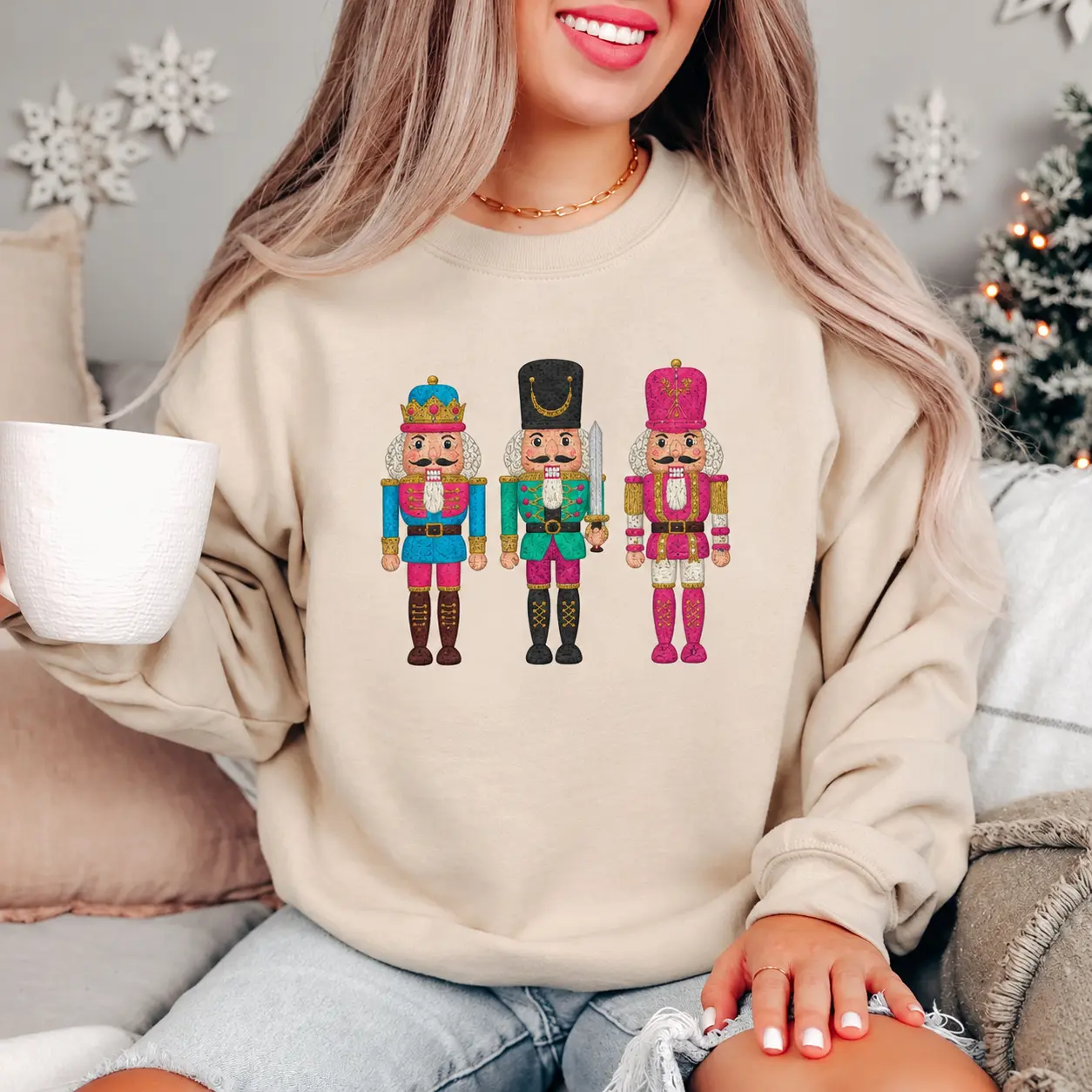 Nutcracker Christmas Sweatshirt, Vintage Holiday Crewneck, Retro Christmas Sweater, Festive Winter Gift, Cozy Holiday Shirt