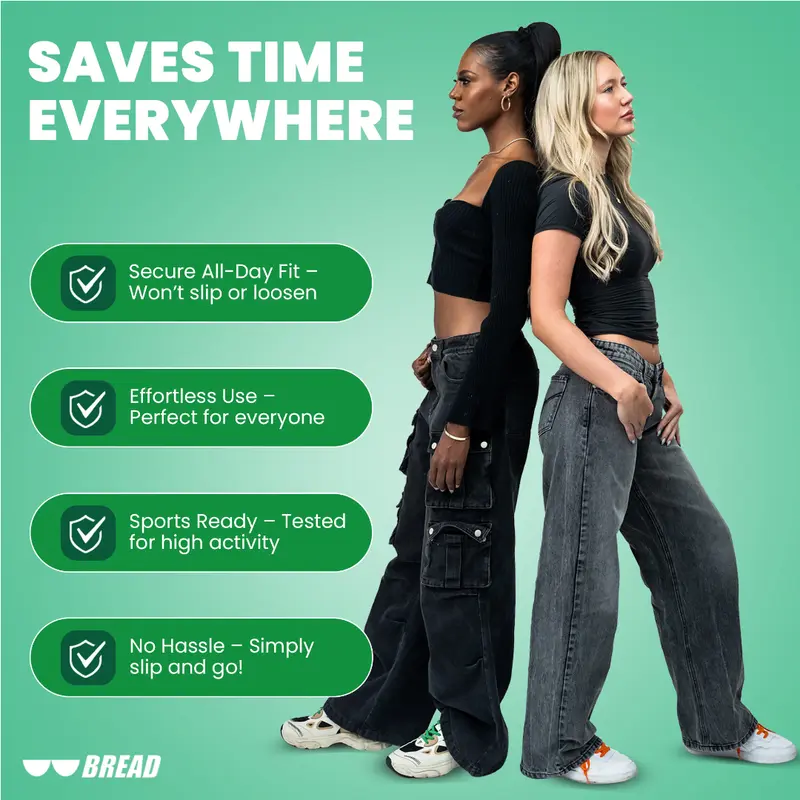 Bread No-Tie Elastic Shoelaces – Slip-On Magic for Sneakers & Running Shoes 6