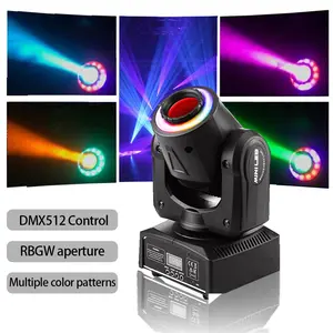 1/2/4pcs 80W RGB Moving Head Light Gobo Beam Stage Effect LED Light Projector DMX512 For DJ Disco Bar Nightclub Wedding Party room dance party Multiple Color Patterns Event Lighting