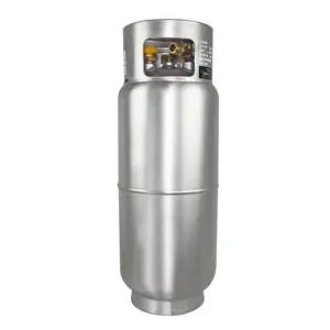 Flame King 43.5LB Aluminum Forklift Propane Tank with Gauge, Corrosion-Resistant and Rust-Free, DOT and TC Compliant, Lightweight, Rugged-Designed