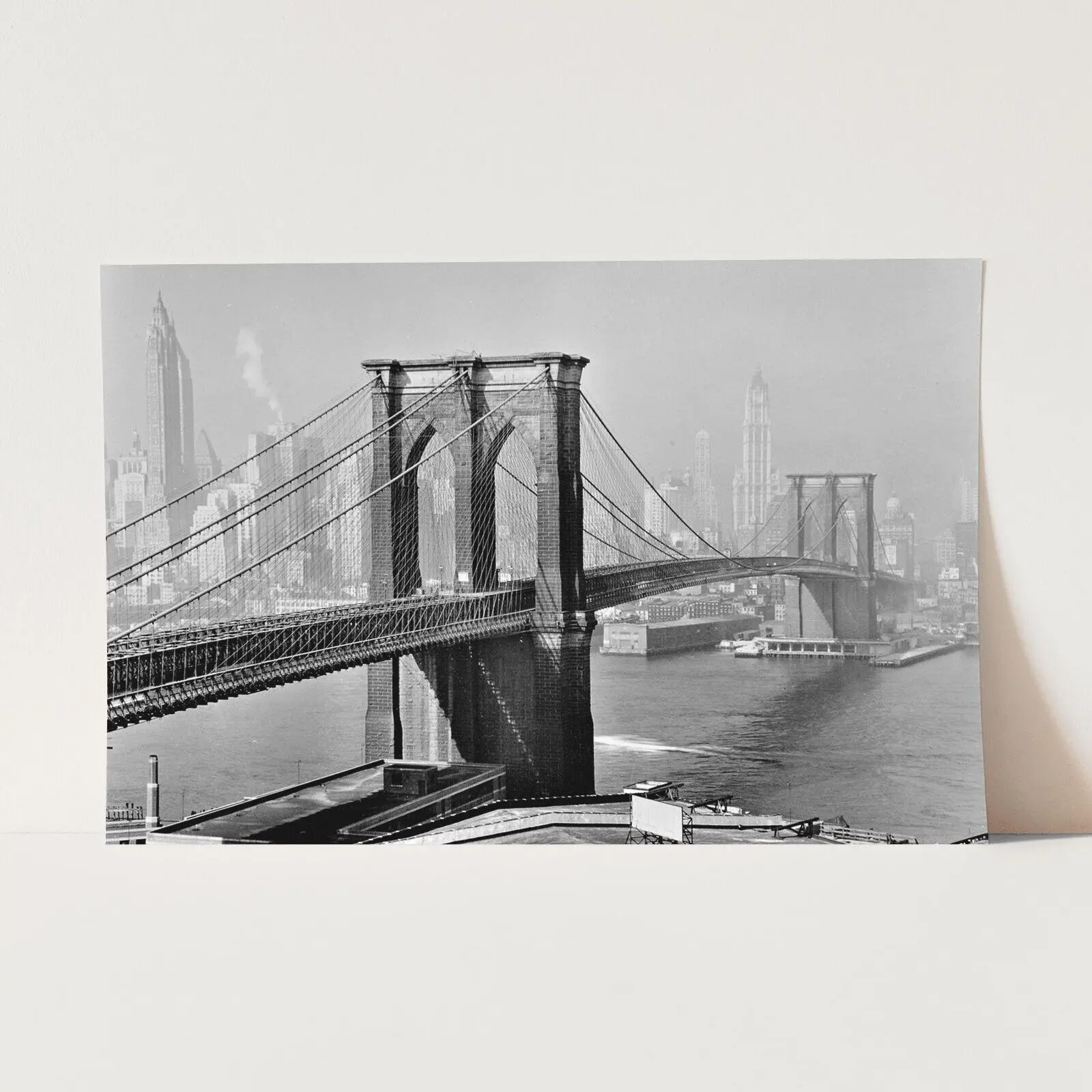 Trendy Poster-Brooklyn Bridge 1900s New York City America History Wall Art Poster Print Decor Room Colorful Gifts Ornaments Decoration
