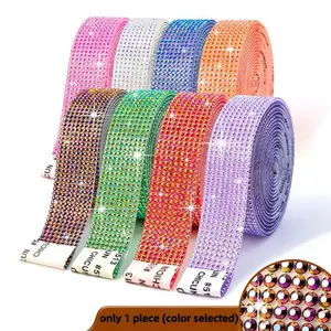 Bling Ab Rhinestone Tape Self-Adhesive Crystal Strips, Perfect for DIY Phone Cases & Crafting Projects, Enhance Your Creations