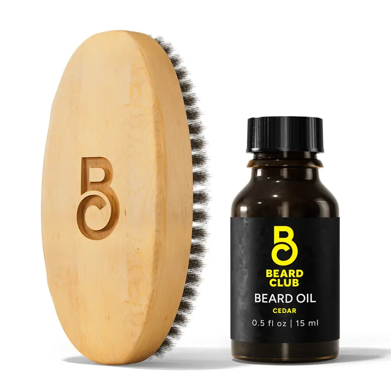 Beard Club® Beard Care Kit - TikTok Shop Exclusive Kit Includes Beard Brush and Beard Oil