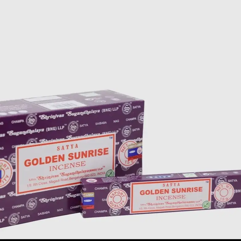 Golden Sunrise Satya Nag Champa Incense Sticks