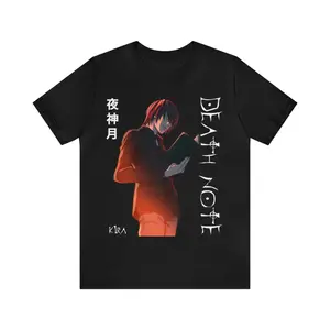 Death Note Light Yagami "Kira" Anime T-Shirt, Death Note T-Shirt, Light Yagami Shirt, Death Note Merch, Anime Gift, Anime T-Shirt - UNISEX