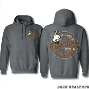 Funny Dad Bod Hoodie – “It’s Not a Dad Bod, It’s a Father Figure” Skeleton Beer Graphic Sweatshirt – Perfect Christmas Gift for Dads, Husbands & Men with a Sense of Humor