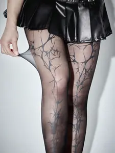 Women's 20D Tree Branch Print Pantyhose, Sexy Anti-Pilling Stockings, Comfortable & Stylish Design, Perfect for Daily Wear