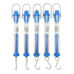 Tubular Spring Scale Set - 1N to 30N Range, Gram & Newton Dual Scale for Physics Lab, Classroom & Test Use, 1N, 5N, 10N, 20N, and 30N