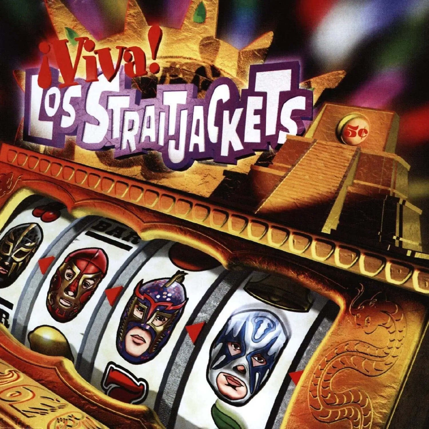 Los StraitJackets - Viva Los Straitjackets Rock Album, 25th Anniversary Out of Print Compact Disc (CD) with 14 Songs
