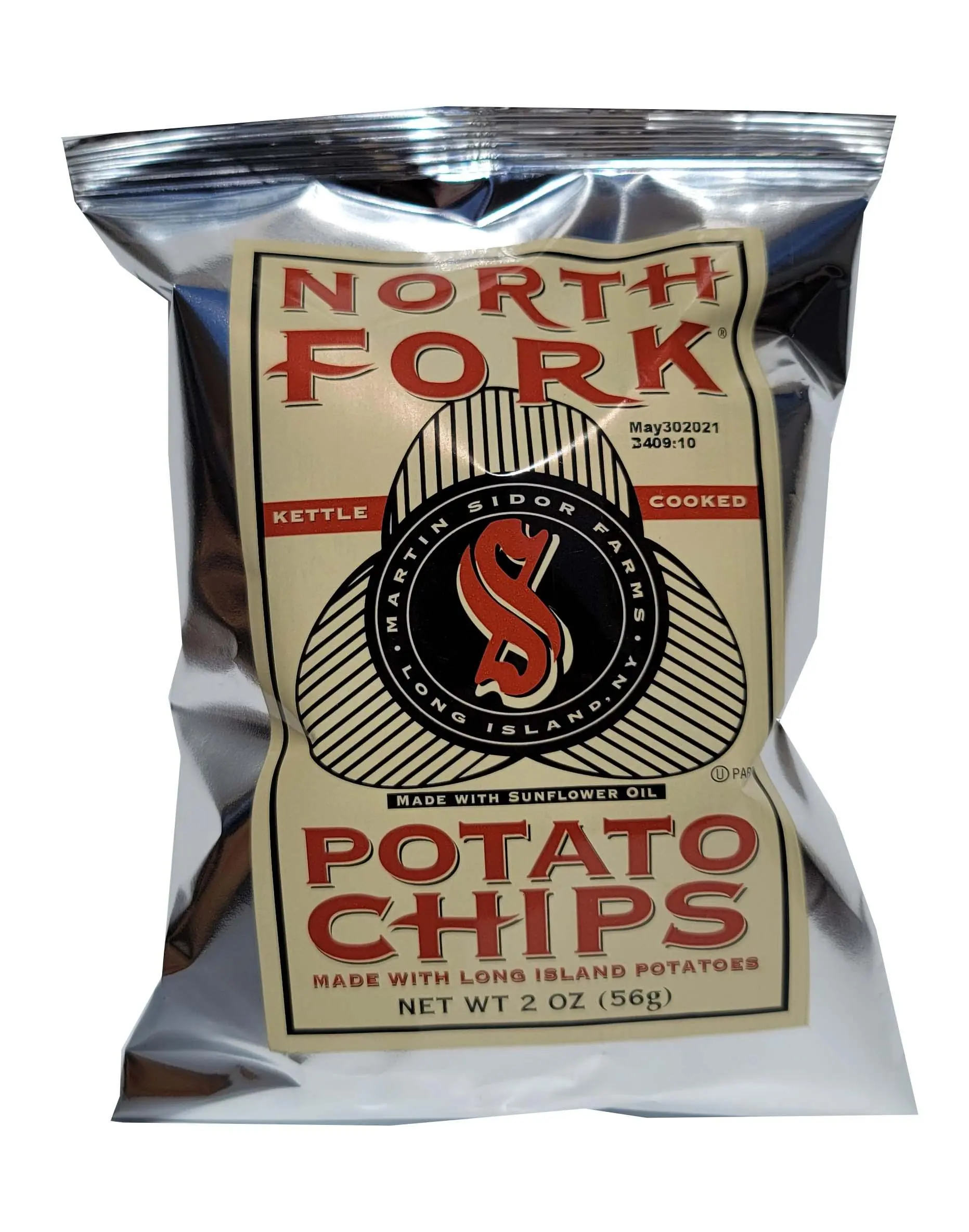 North Fork Kettle Potato Chips Original SALTED 2oz 24ct