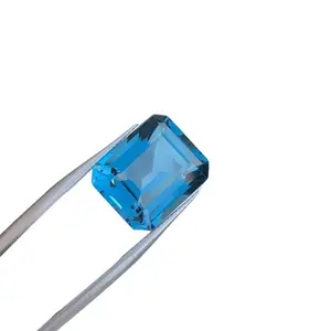 Artificial Gemstone Rings - Blue Gemstone with Clear Accents, Ideal for Special Occasions and Decorative Use statement piece
