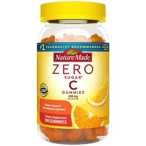 Nature Made Zero Sugar Vitamin C Gummies – Immune Support - 100 Count